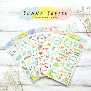Mind Wave Sunny Sketch Sticker Seal - 82129 Blue