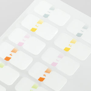 Midori Index Label Chiratto Number Colour