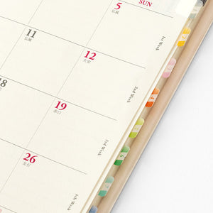 Midori Index Label Chiratto Number Colour