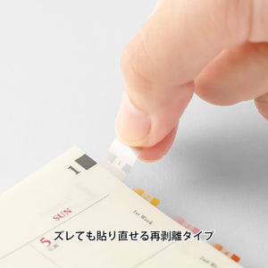 Midori Index Label Chiratto Number Colour