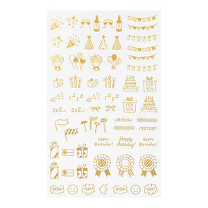 Midori Transfer Sticker Foil 2622 Celebratory Patterns