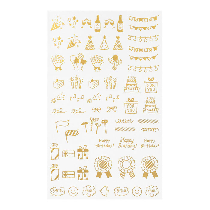 Midori Transfer Sticker Foil 2622 Celebratory Patterns