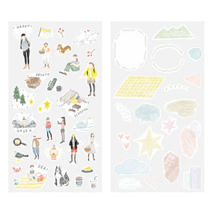 Midori Double Sheet Sticker Set - 2638 Two Sheets Going Out