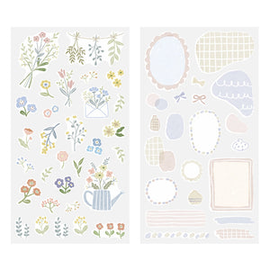 Midori Double Sheet Sticker Set - 2639 Two Sheets Flower