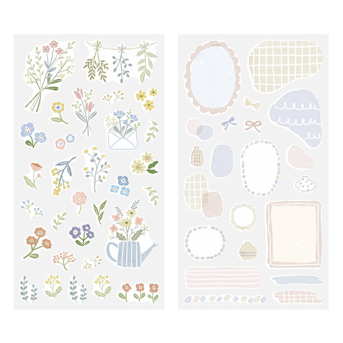 Midori Double Sheet Sticker Set - 2639 Two Sheets Flower