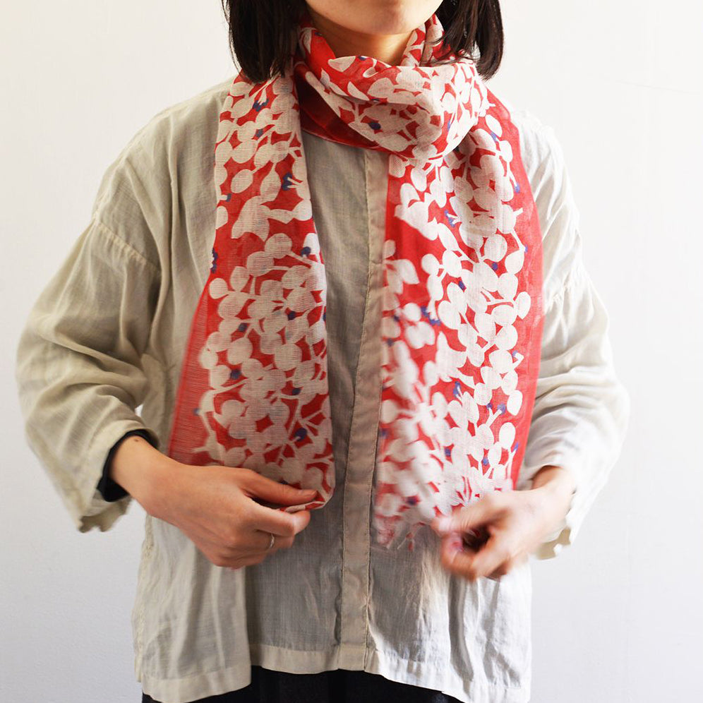 Classiky x Ten to Sen Linen Gauze Stole - Bird