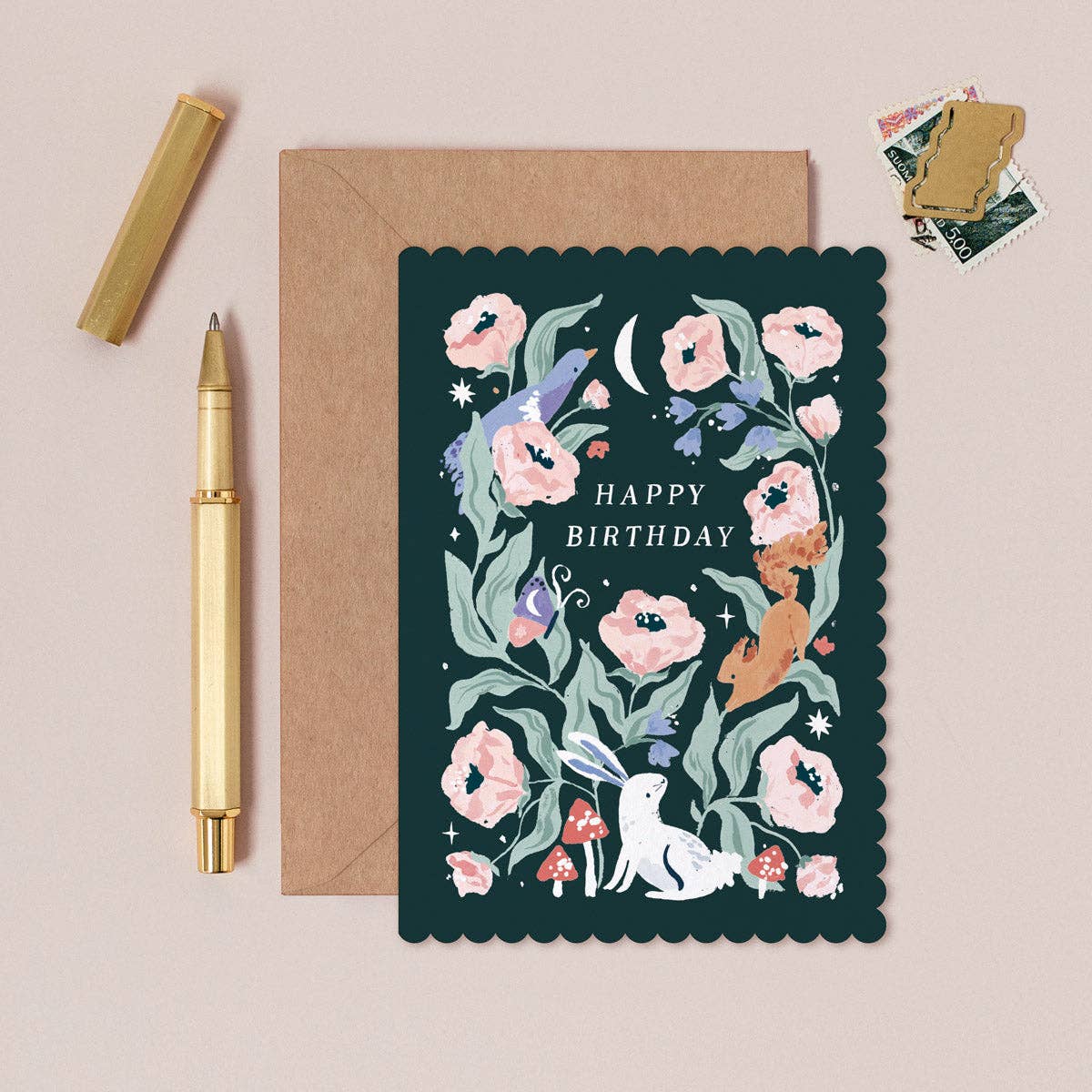 Sister Paper Co. - Woodland Birthday Card | Botanical Birthday Cards