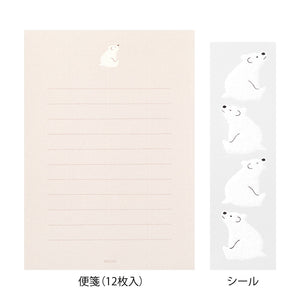 Midori Letter Writing Set -  Letter 86640-006 Polar Bear