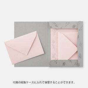Midori Letter Writing Set - 314 Flower Color Washi Paper Pink