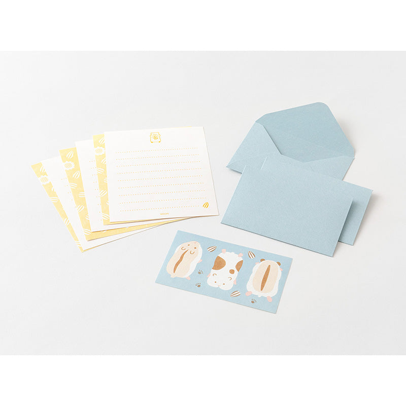 Midori Mini Letter Set with Stickers - 935 Hungry Hamster