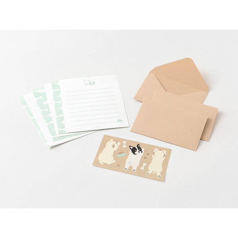Midori Mini Letter Set with Stickers - 936 Hungry Dog