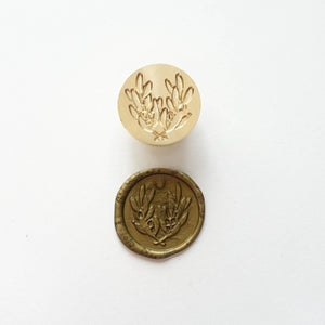 Fiona Ariva - Olive Leaves Stamp Head: Stamp head only (no handle)
