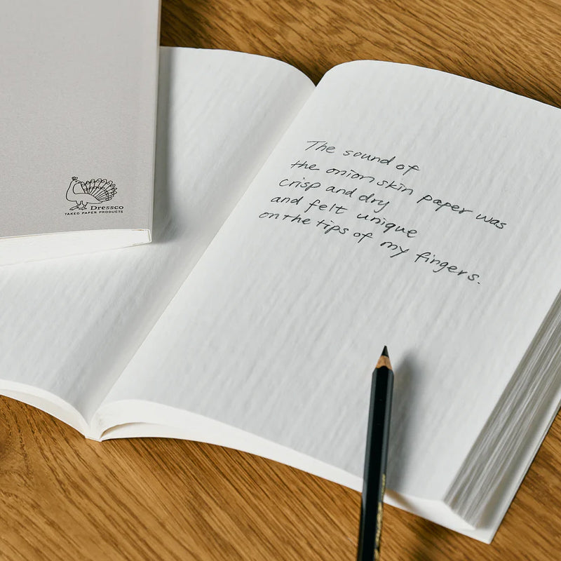 Takeo Dressco Onionskin Notebook Large White