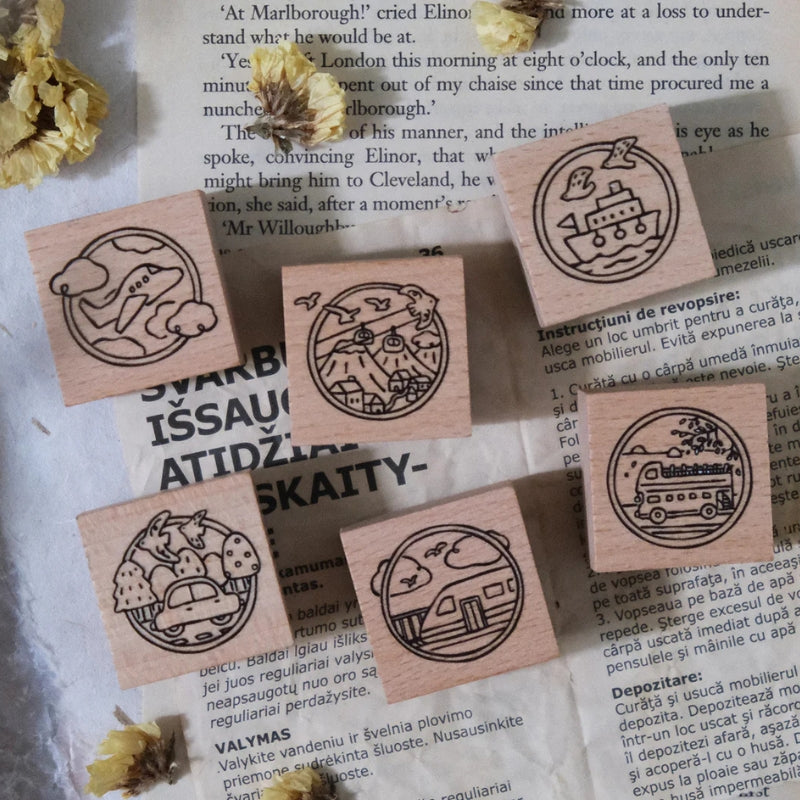 EileenTai.85 Rubber Stamp - Let's Go - Car