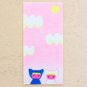 Cozyca One-Stroke Letter Pad - Yuki Itoi - 20489 Neko
