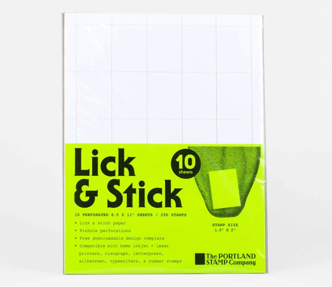 The Portland Stamp Company - Lick & Stick: Standard: 10-pack