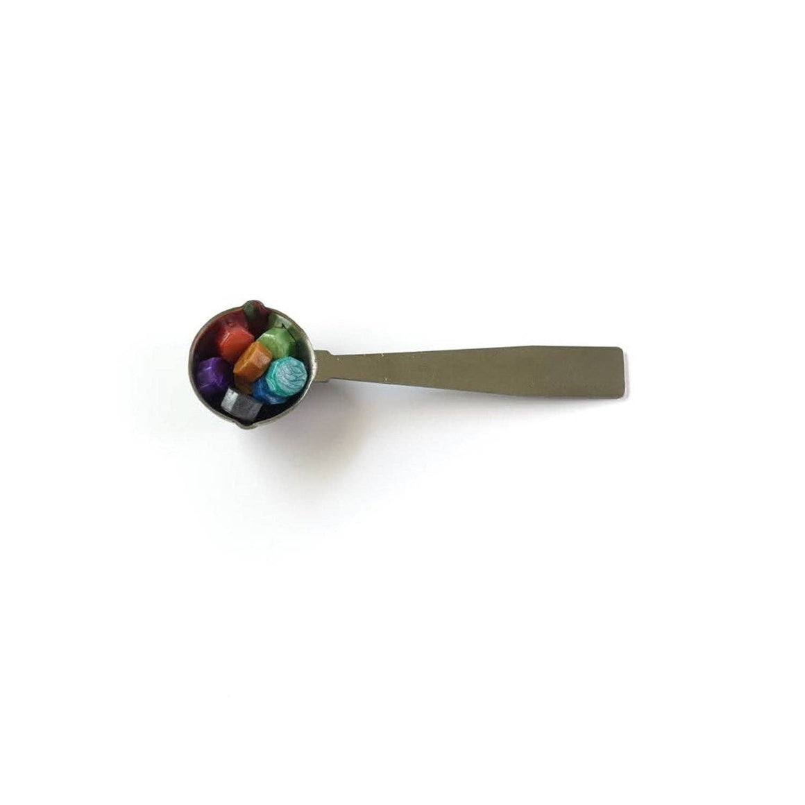 Double spouted large wax sealing melting spoon