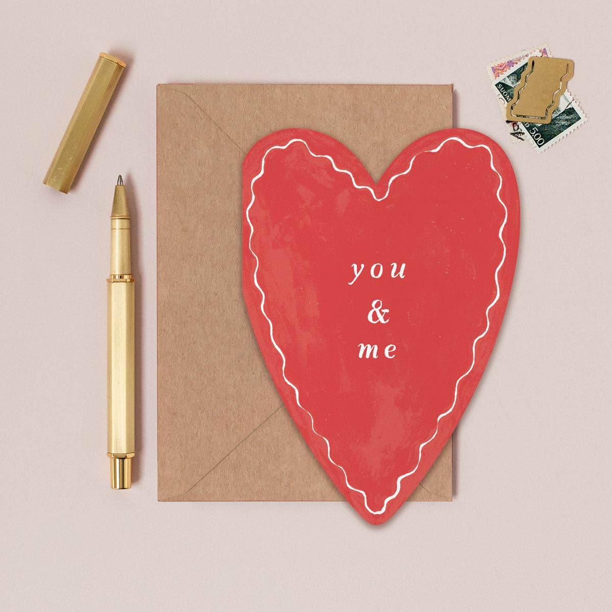 Sister Paper Co. - You & Me Heart Card | Anniversary Cards | Valentines Cards