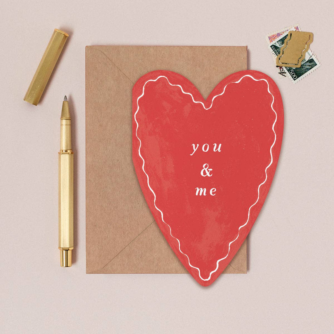 Sister Paper Co. - You & Me Heart Card | Anniversary Cards | Valentines Cards