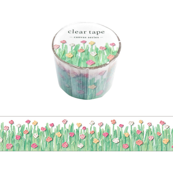 Mind Wave 30mm Clear Tape -  95214 Canvas Flower Garden