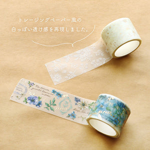 Mind Wave Clear Tape 30mm - 95419 Whity Flower