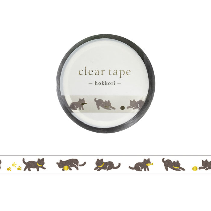 Mind Wave 7mm Clear Tape - 95510 Hokkori Kuroneko
