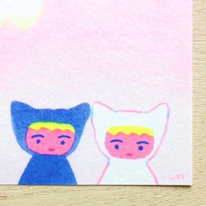 Cozyca One-Stroke Letter Pad - Yuki Itoi - 20489 Neko
