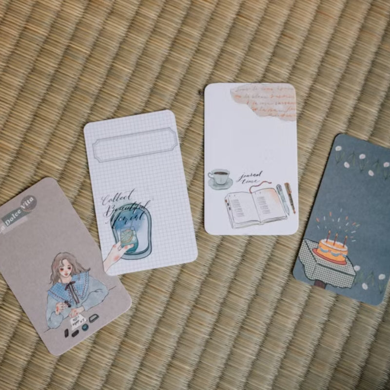 La Dolce Vita Small Card Set - Daily Collage Sweet Life Warm Blessing