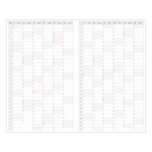 2024 Kokuyo Jibun Techo  Days Diary - A5 Slim - Gray