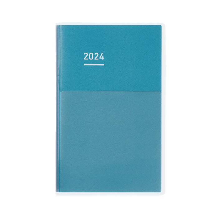 PRE ORDER: 2024 Kokuyo Jibun Techo  Days Diary - A5 Slim - Blue