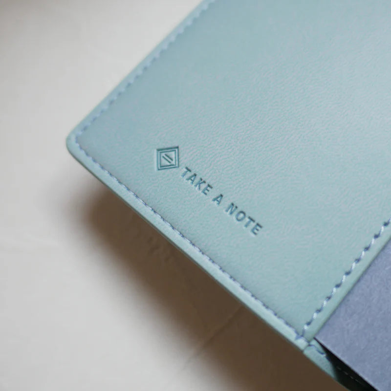 2025 Take A Note A6 Planner COVER PU Leather - Pale Blue