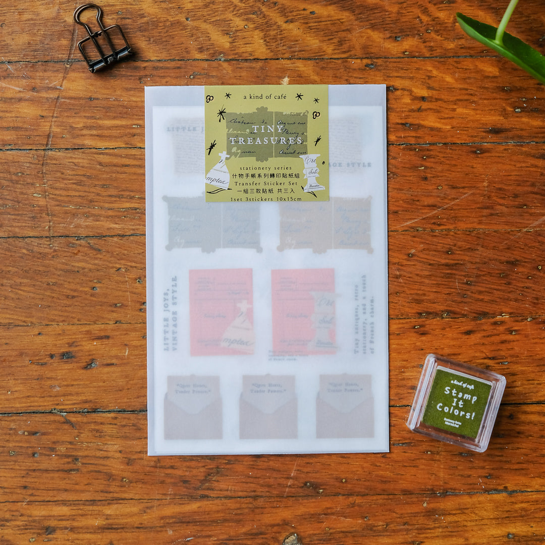A Kind of Cafe Transfer Stickers - Tiny Treasures