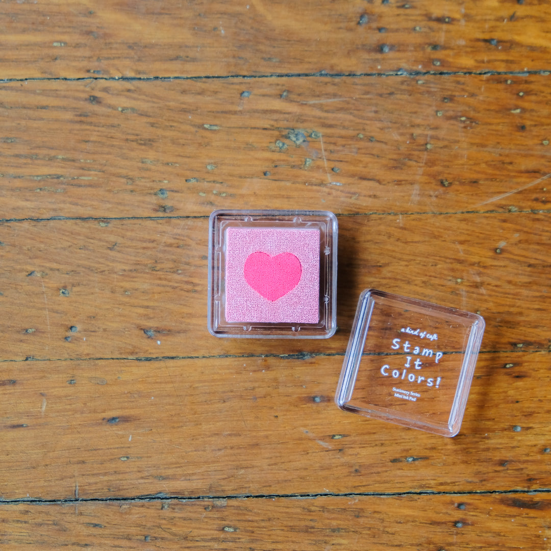 A Kind of Cafe DUO Ink Pad - Heart v1 - Pink Heart
