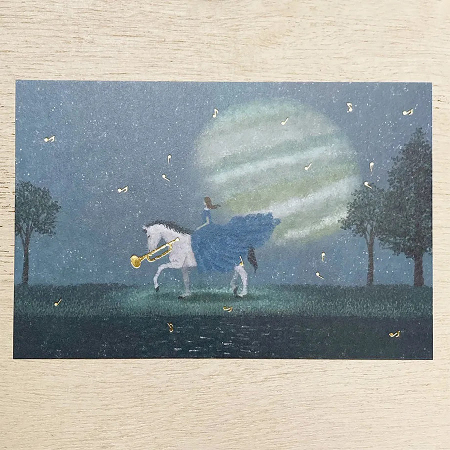 Cozyca x Akira Kusaka Foil-Stamped Postcard - Trip to the Sound