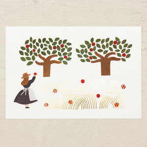 Necktie Postcard - 25-434 Apple Field