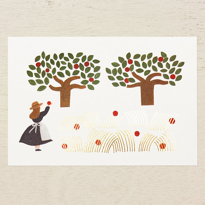 Necktie Postcard - 25-434 Apple Field