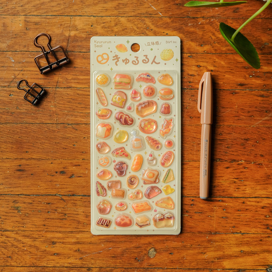 BGM Kyururun 3D Stickers - Bread
