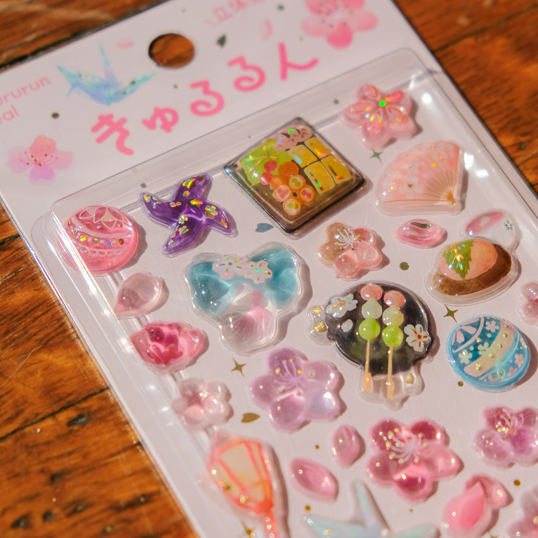 BGM Kyururun 3D Stickers - Sakura