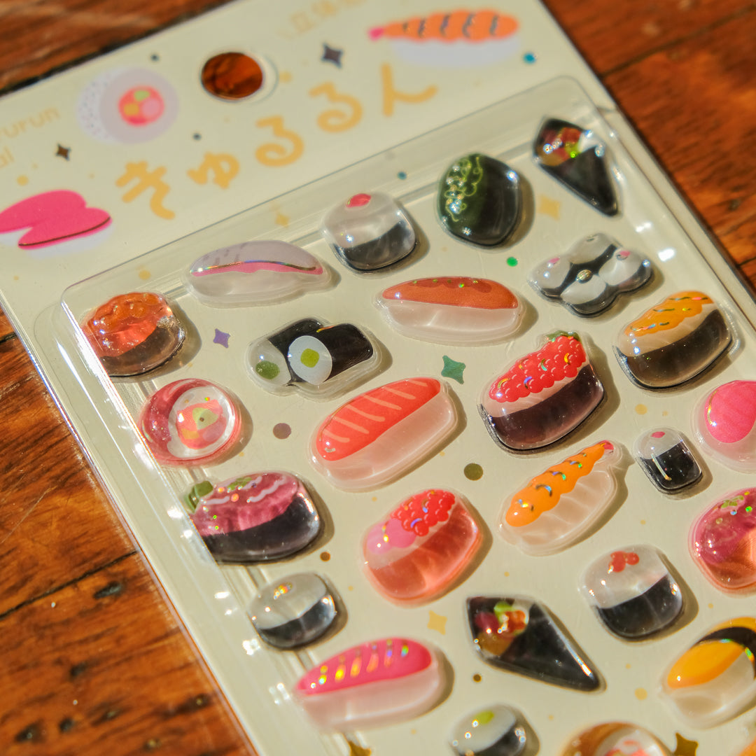 BGM Kyururun 3D Stickers - Sushi