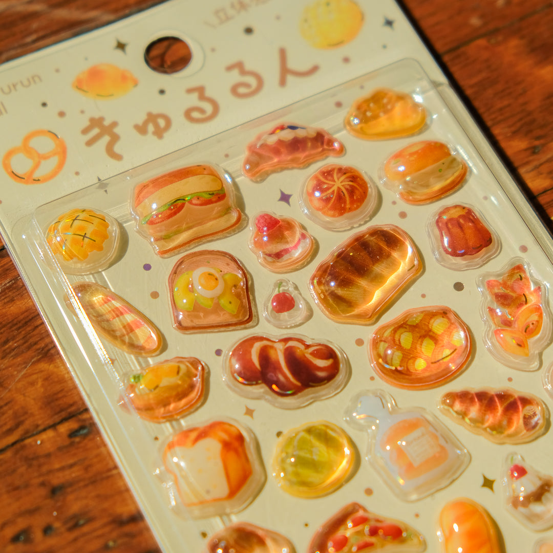 BGM Kyururun 3D Stickers - Bread