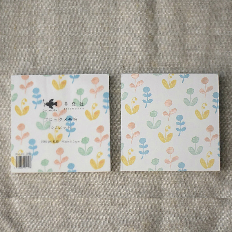 Seitousha Block Memo Pad - Silhouette BM-424