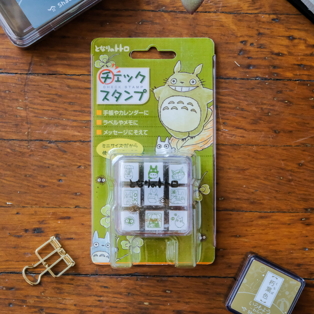 Beverly Aibo 9pc Mini Rubber Stamp Set - My Neighbor Totoro