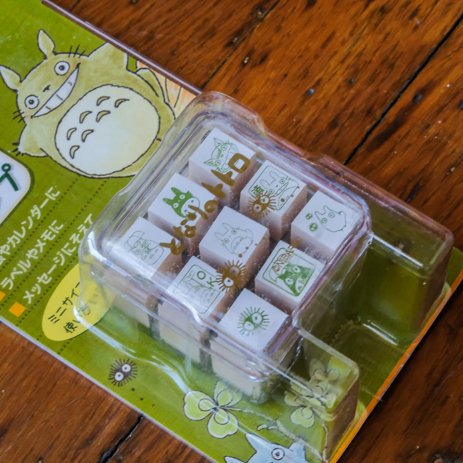 Beverly Aibo 9pc Mini Rubber Stamp Set - My Neighbor Totoro