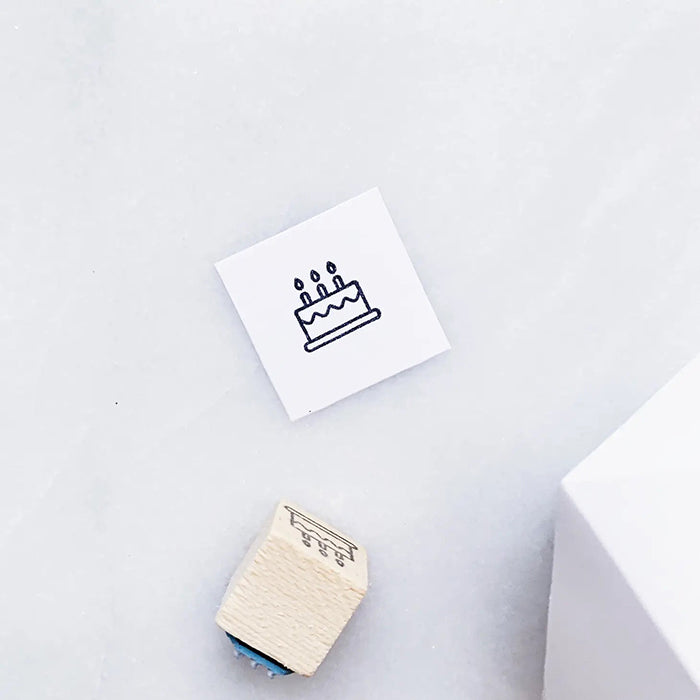 Papergram Icon Rubber Stamp  - Birthday Cake