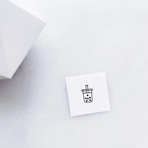 Papergram Icon Rubber Stamp  - Bubble Tea