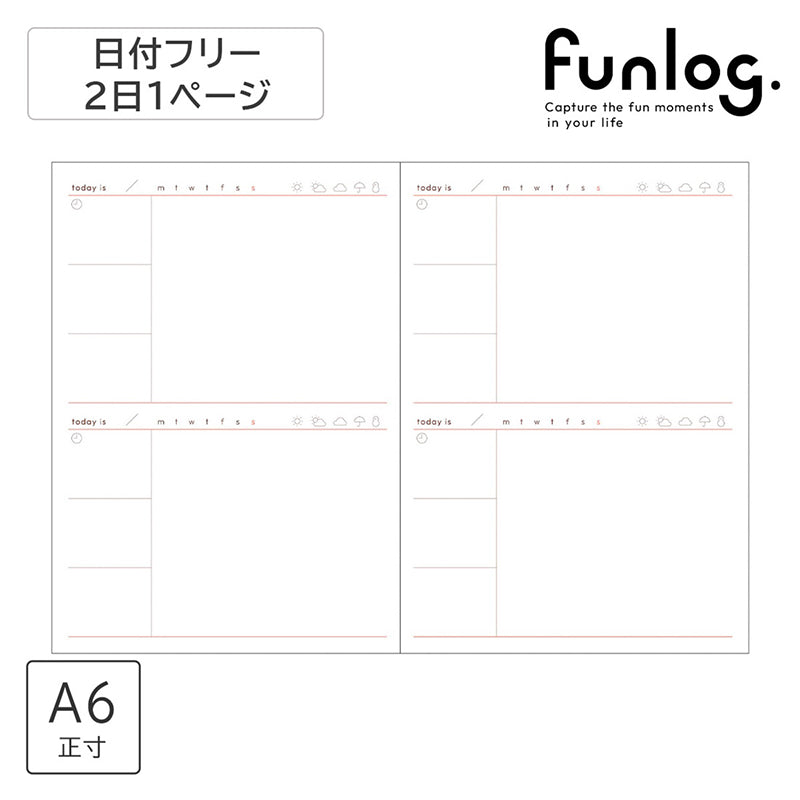 Mark’s Funlog A6 Undated Life-Log Refills