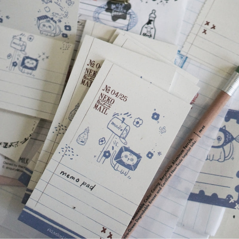 Black Milk Project Neko Mail - Perforated memo pad