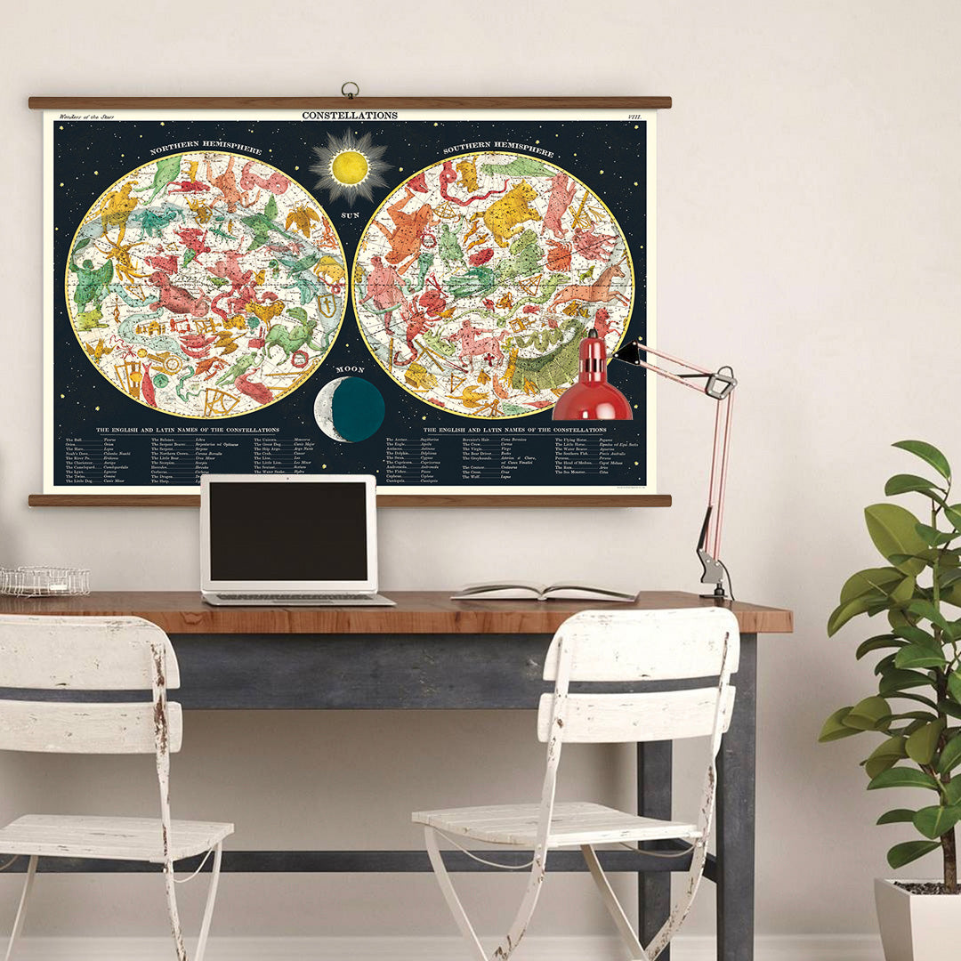 Cavallini Vintage Design School Chart - Constellations