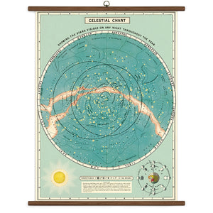 Cavallini Vintage Design School Chart - Celestial Chart