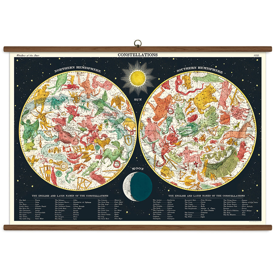 Cavallini Vintage Design School Chart - Constellations